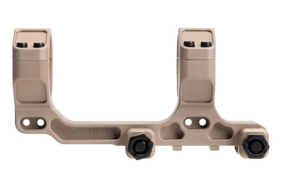 Badger Ordnance modular 34mm tan anodized scope mount.